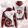 Ncaa Texas AM 3D All Over Print Hoodie Zip up Hoodie 1