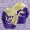 Ncaa Washington Huskies 3D All Over Print Hoodie Zip up Hoodie 1
