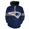 New England Patriots Football Patriots Hoodie 3D 0