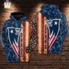 New England Patriots NFL American Flag Camouflage 3D Printed Pull Over Zip Up Hoodie 1