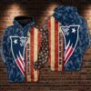 New England Patriots Nfl Football American Flag 3D All Over Print Zip Up Hoodie Option New England Patriots NFL Football American Flag 3D All Over Print Zip up Hoodie Option 1