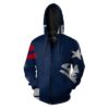 New England Patriots NFL Football Blue Men And Women 3D All Over Print Zip up Hoodie Option 1