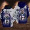 New England Patriots NFL Football Tom Brady 3D All Over Print Zip up Hoodie Option 1