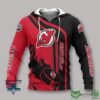 New Jersey Devils Logo 3D Hoodie Zip Hoodie NHL 3D All Over Print Hoodie Zip Hoodie 1
