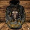 New Orleans Saints Nfl Skull 3D All Over Print Zip Up Hoodie Option New Orleans Saints NFL Skull 3D All Over Print Zip up Hoodie Option 1