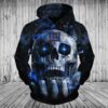 New York Giants Hoodies Mens 3D Skull Place On Hand Gifts for Fans 1