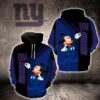 New York Giants Mickey Mouse 3D Hoodie Zip Hoodie NFL 3D All Over Print Hoodie Zip Hoodie 1