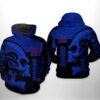 New York Giants NFL Skull 3D All Over Print Zip up Hoodie Option 1