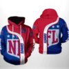 New York Giants Nfl Team 3D All Over Print Zip Up Hoodie Option New York Giants NFL Team 3D All Over Print Zip up Hoodie Option 1