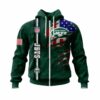 New York Jets Custom Name Number Unisex 3D All Over Print Zip up HoodieNFL Zip Up Hoodie 1