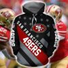 Niners Hoodie 3D USA Flag San Francisco 49ers Gift Niners Hoodie 3D USA Flag San Francisco 49ers Gift 0