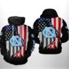 North Carolina Tar Heels Ncaa Us Flag 3D All Over Print Hoodie, Zip-Up Hoodie North Carolina Tar Heels NCAA US Flag 3D All Over Print Hoodie Zip up Hoodie 1