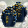 Notre Dame Fighting Irish Camo Go Irish 3D All Over Print Zip Hoodie Gifts For NCAA Fans 1