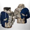 Notre Dame Fighting Irish Camo Veteran Hunting 3D All Over Print Zip Hoodie Gifts For NCAA Fans 1