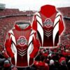 Ohio State Buckeyes 3D All Over Print Zip Hoodie Gifts For NCAA Fans For Men And Women 1