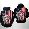 Ohio State Buckeyes Ncaa Us Flag 3D All Over Print Hoodie Zip Up Hoodie 1