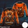 Oklahoma State Cowboys Jack Skellington Halloween 3D All Over Print Zip Hoodie Gifts For NCAA Fans 1