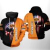 Oklahoma State Cowboys NCAA US Flag Skull 3D All Over Print Hoodie Zip up Hoodie 1