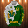 Oregon Ducks Hoodies Mascot Printed Gifts for Fans Oregon Ducks Hoodies Mascot Printed Gifts for Fans 1