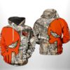 Oregon State Beavers NCAA Camo Veteran Hunting 3D All Over Print Hoodie Zip up Hoodie 1