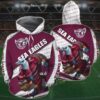 Personalized 3D All Over Printed Manly Warringah Sea Eagles Hoodie Nrl Zip Up Hoodie Personalized 3D All Over Printed Manly Warringah Sea Eagles Hoodie NRL Zip Up Hoodie 1