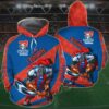 Personalized 3D All Over Printed Newcastle Knights Hoodie with Mascot KC NRL Hoodie 1