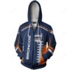Personalized All Over Print Denver Broncos Zip Up Hoodie Show Your Love For Your Favorite Team Personalized All Over Print Denver Broncos Zip up Hoodie Show Your Love for Your Favorite Team 1