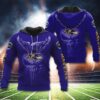 Personalized Baltimore Ravens 3D All Over Print Zip Hoodie For Mens And Womens Show Your Team Spirit Personalized Baltimore Ravens 3D All Over Print Zip Hoodie for Mens and Womens Show Your Team Spirit 1