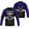Personalized Baltimore Ravens Baby Yoda 3D All Over Print Zip Hoodie Show Your Love for Your Favorite Team 1