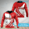 Personalized Budweiser Hoodie 3D Red And White Beer Lovers Gift 0