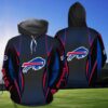 Personalized Buffalo Bills 3D Zip up Hoodie NFL 3D All Over Print Hoodie Zip Hoodie Gifts for Football 1