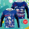 Personalized Buffalo Bills Team Player 3D All Over Print Zip Hoodie Show Your Support for your Favorite Team 1