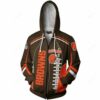 Personalized Cleveland Browns Zipper Hoodie Version 1 Show Your Support For Your Favorite Team Personalized Cleveland Browns Zipper Hoodie Version 1 Show Your Support for Your Favorite Team 1