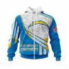 Personalized Los Angeles Chargers All Over Print Hoodie With Name And Number Personalized Los Angeles Chargers All Over Print Hoodie with Name and Number 1