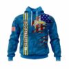Personalized Los Angeles Chargers All Over Print Hoodie With Zipper Personalized Los Angeles Chargers All Over Print Hoodie with Zipper 1