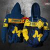 Personalized Michigan Wolverines 3D All Over Print Zip Hoodie Gifts For NCAA Fans 1