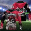 Personalized NTT295 Ohio State Buckeyes 3D All Over Print Zip Hoodie Gifts For NCAA Fans 1
