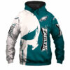 Philadelphia Eagles Hoodies Skull Printed Gifts for Fans Philadelphia Eagles Hoodies Skull Printed Gifts for Fans 1