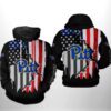 Pitt Panthers NCAA US Flag 3D All Over Print Hoodie Zip up Hoodie 1