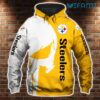 Pittsburgh Steelers Hoodie 3D Punisher Skull White Yellow Steelers Gift Pittsburgh Steelers Hoodie 3D Punisher Skull White Yellow Steelers Gift 0