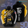 Pittsburgh Steelers Hoodie 3D Watt 90 Steel Curtain Gift For Steelers Fan 0