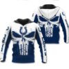 Punisher Skull Indianapolis Colts 3D All Over Print Hoodie With Zipper Punisher Skull Indianapolis Colts 3D All Over Print Hoodie with Zipper 1