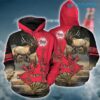 Red Elk Hunter Budweiser Hoodie 3D Beer Lovers Gift 0