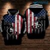 San Francisco 49ers Hoodie 3D Broken USA Flag 49ers Gift San Francisco 49ers Hoodie 3D Broken USA Flag 49ers Gift 0