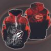 Skull Death Hold Logo Georgia Bulldogs With Halloween 3D All Over Print Zip Hoodie Gifts For Ncaa Fans Skull Death Hold Logo Georgia Bulldogs With Halloween 3D All Over Print Zip Hoodie Gifts For NCAA Fans 1