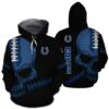 Skull Indianapolis Colts 3D All Over Print Hoodie with Zipper 1