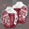 Skull With Logo Alabama Crimson Tide 3D All Over Print Zip Hoodie Gifts For Ncaa Fans Skull With Logo Alabama Crimson Tide 3D All Over Print Zip Hoodie Gifts For NCAA Fans 1