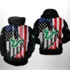 South Florida Bulls NCAA US Flag 3D All Over Print Hoodie Zip up Hoodie 1