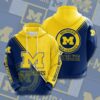 Sports American Football Ncaa Michigan Wolverines 3D All Over Print Hoodie, Zip-Up Hoodie Sports American Football NCAA Michigan Wolverines 3D All Over Print Hoodie Zip up Hoodie 1