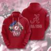 Sports American NCAA Alabama Crimson Tide 3D All Over Print Hoodie Zip up Hoodie 1